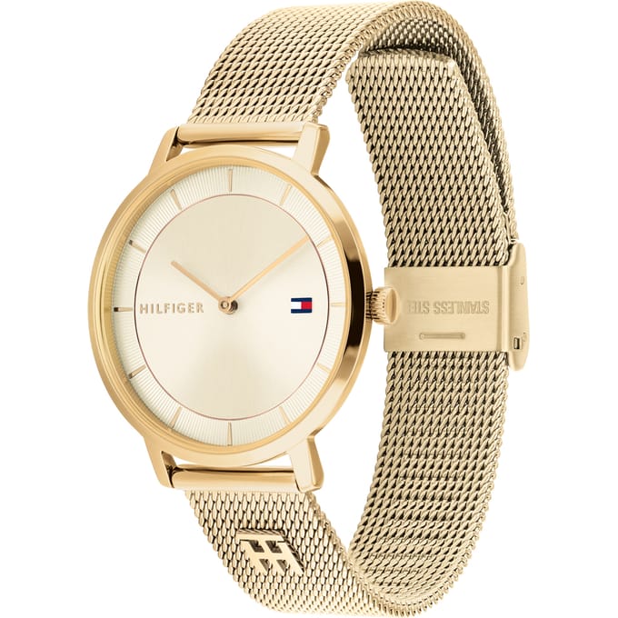 Tommy Hilfiger 1782286 Dames RVS Analoog Horloge goud