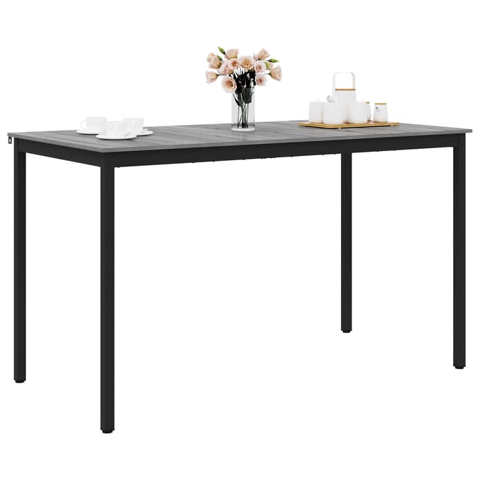 vidaXL - Staande - Bartafel - Bewerkt - hout - Rechthoekig