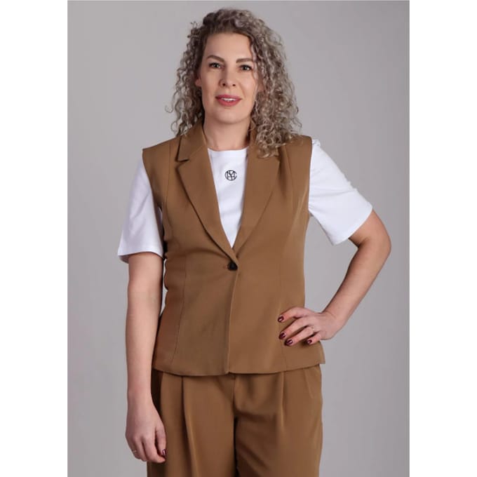 MSCH Copenhagen Krissy Henrika gilet beige