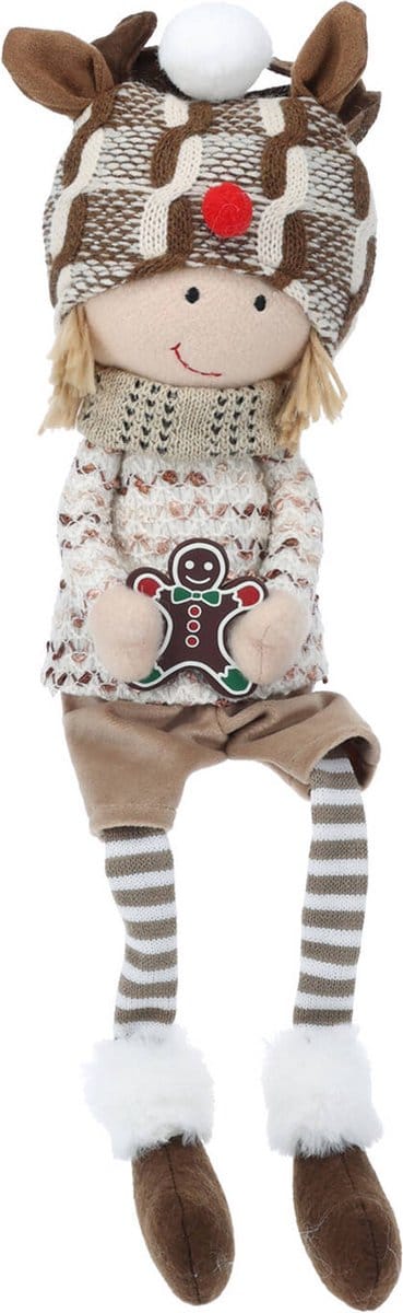 Pluche kerstdecoratie, 51 cm