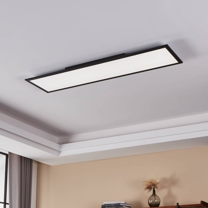 EGLO connect.z Salobrena-Z Smart Plafondlamp - 120 cm - Zwart/Wit - Instelbaar wit licht - Dimbaar - Zigbee