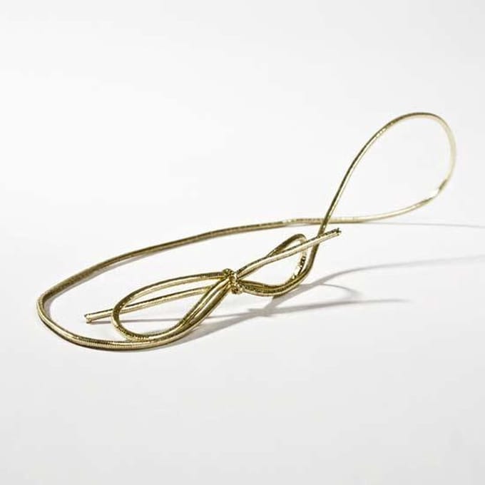 Versierelastiek Metallic Goud 25,5cm (50 stuks)