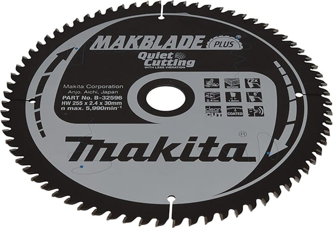 Makita MAKBLADE Zaagblad 255x30x72T - B-32596
