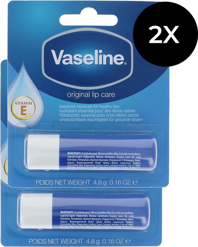 Vaseline Lip Therapy Duopack Lippenbalsem - Original