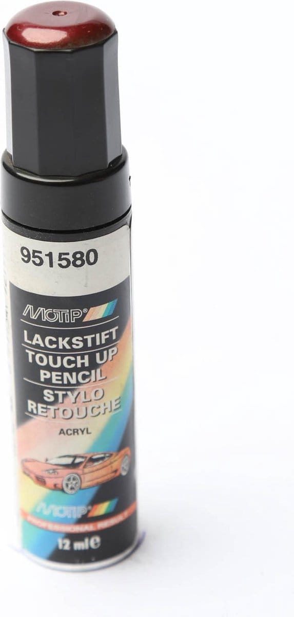 Motip 951580 - Auto lakstift - Rood Metallic - 12 ml