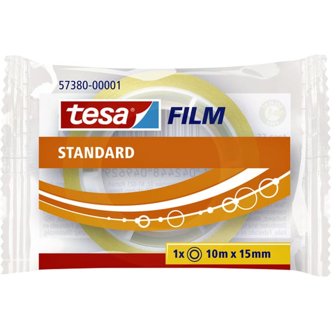 tesa 57380-00001-01 Plakband tesafilm Transparant (l x b) 10 m x 15 mm 1 stuk(s)