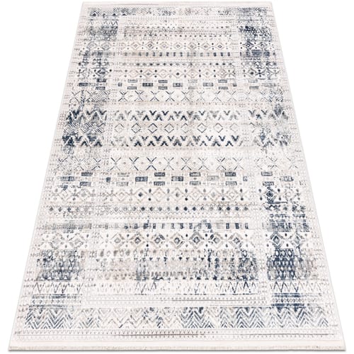 Kleden Rugsx DISTIN 0833A marineblauw / blauw / wit 140x190 cm