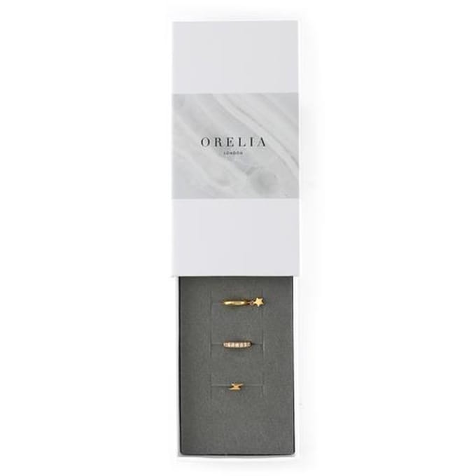 Orelia ear party bliksemschicht en ster goudkleurig met giftbox