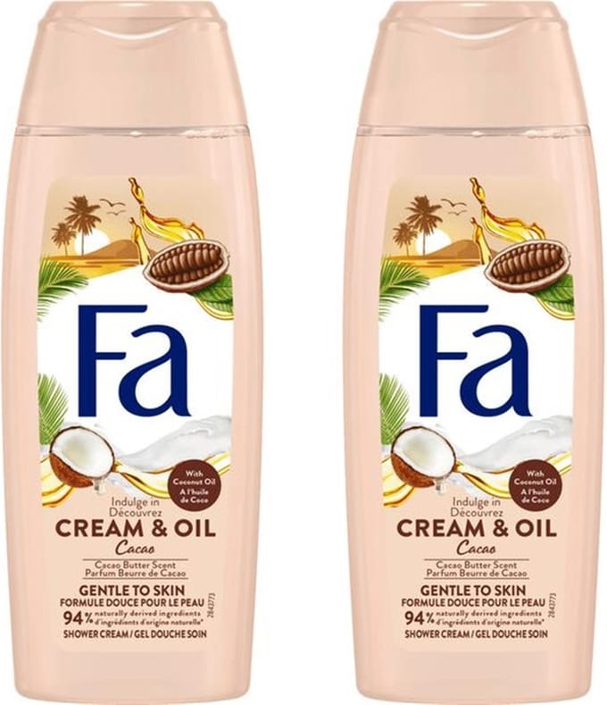 Fa Douchegel - Cream & Oil - Cacaobutter & Coco Oil - 2 x 250 ml