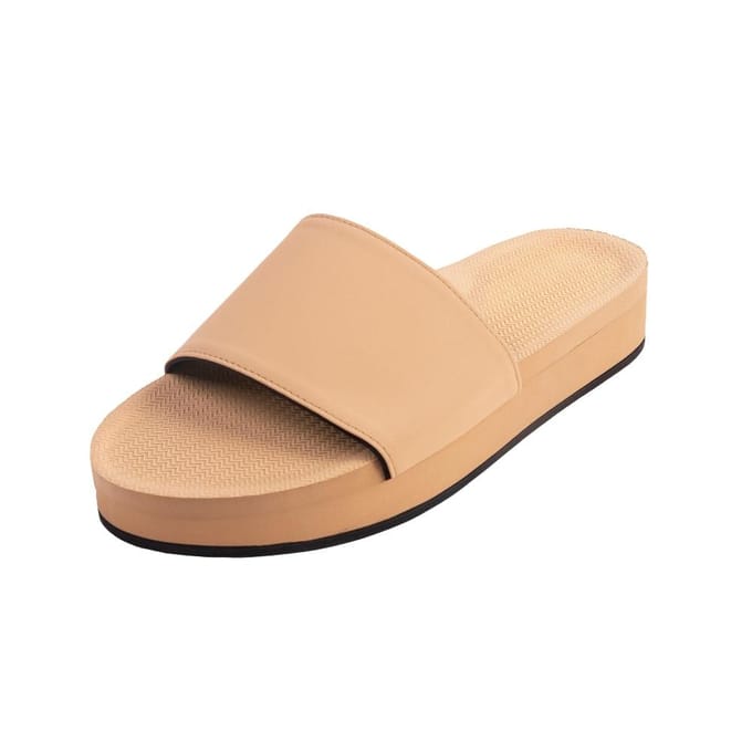 Sandale Plateforme Indosol   Pantoufle Légère pour le Sol Platform Slide - Soil Light (W6-7) beige