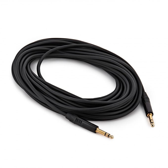 6.35mm TRS Jack - 6.35mm TRS Jack Pro Cable, 15m by Gear4music