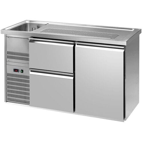 GGM Gastro Biertheke Premium PLUS - 1550x700mm - 1 Tür & 2 Schubladen