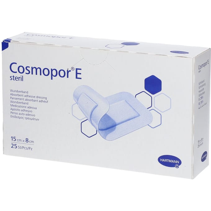 Hartmann Cosmopor E Steriel Verband 15 x 8cm 900874 25 Pleister