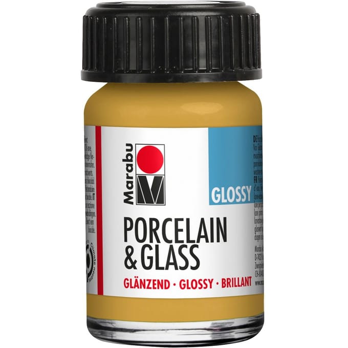Marabu Porselein & Glas verf, glanzend, goud
