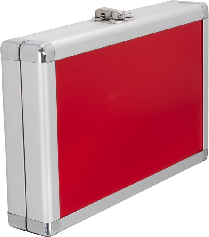 Dailygoods - Designa Aluminium Dart Case - Veilig en Duurzaam - Rood