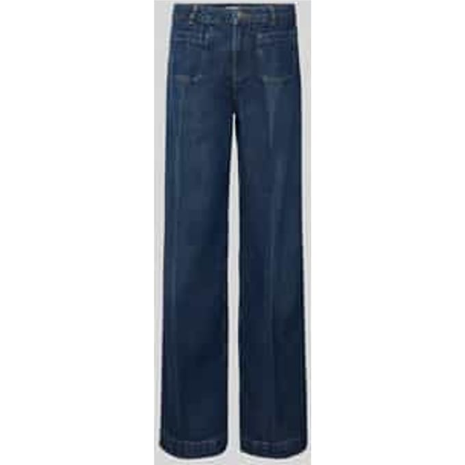 Wide leg jeans met opgestikte zakken