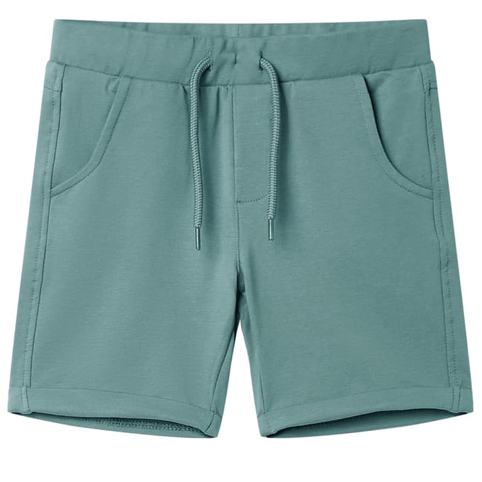 vidaXL - Kindershorts - met - trekkoord - 140 - oudpetrol