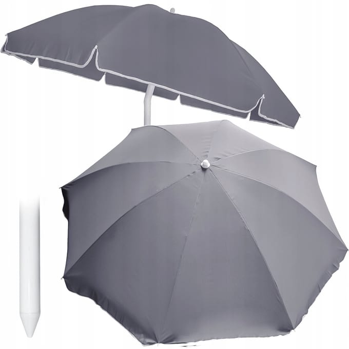 TUINPARASOL strand voor balkonterras ARMANI met volant 240 cm
