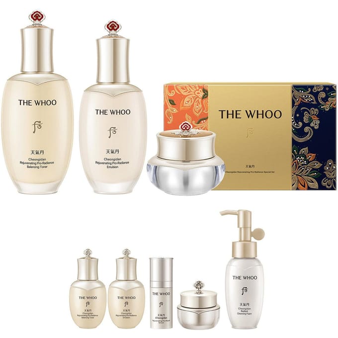 THE WHOO Cheongidan Verjongende Pro-Straling Speciale Set beige