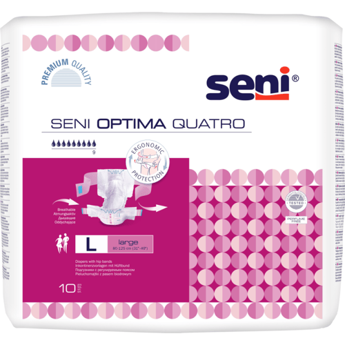 Seni Optima Quatro Large - 6 pakken van 10 stuks