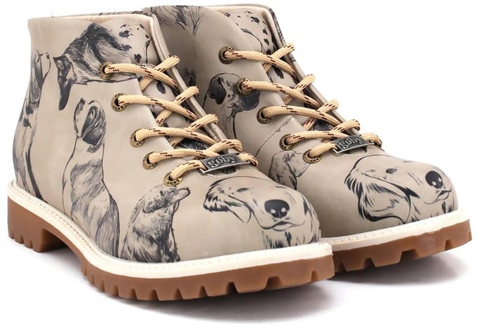 GOBY Dogs Enkellaarsjes – Handgemaakt – Premium Kwaliteit – Maat 37