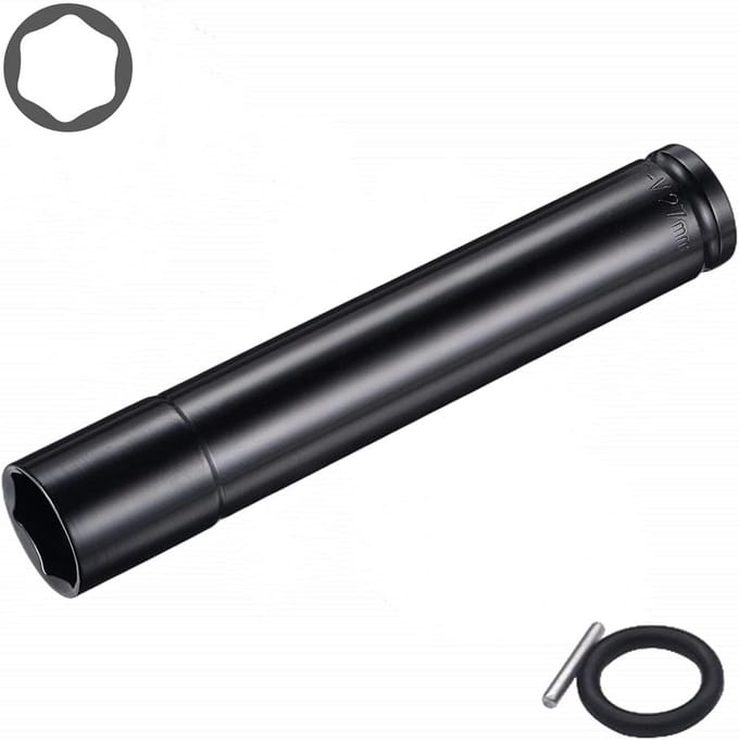Slagsleuteldoppen set 1/2" Drive 6-punt Metrisch Warmtebehandeld Chroomvanadiumstaal
