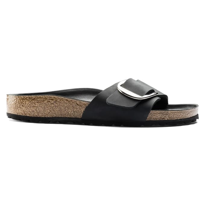 Dames muiltjes Birkenstock Madrid Big Buckle Natural Leather Oiled