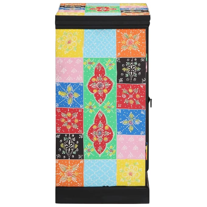 vidaXL - Wandtafel - met - plank - met - opslag - Multikleur - 50 - x - 30 - x - 70 - cm