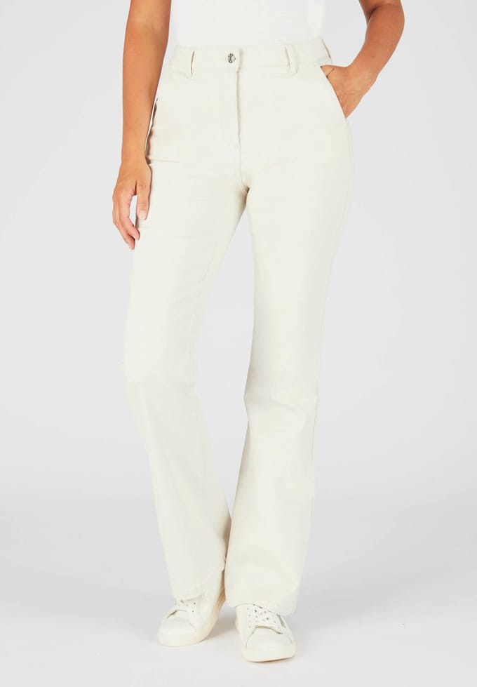 Damart - Flared jeans - Dames - Beige - 48