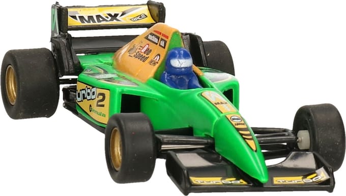 Goki Modelauto Racewagen - groen - 10 cm - race auto - schaalmodel - Formule