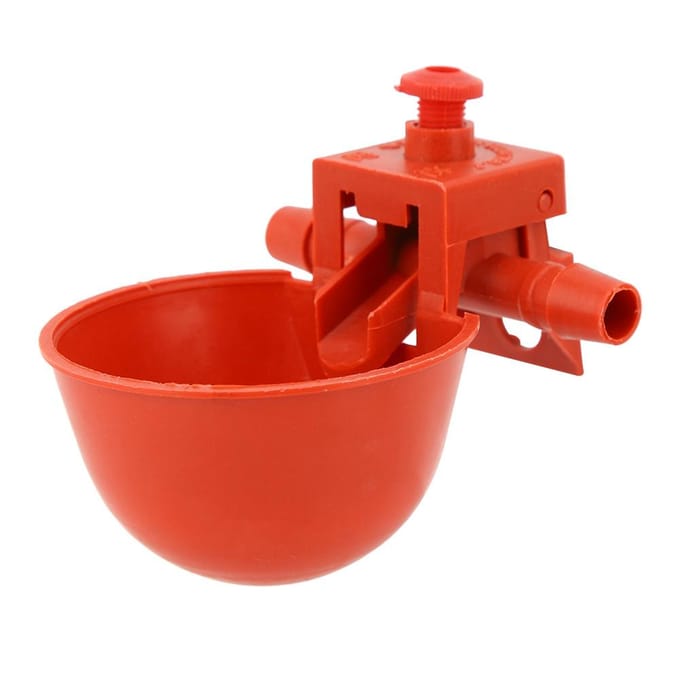 10 stuks Kip Pluimvee Drinker Waterer Waterkom Beker Drinkwater Gereedschap Kooi Accessoires red