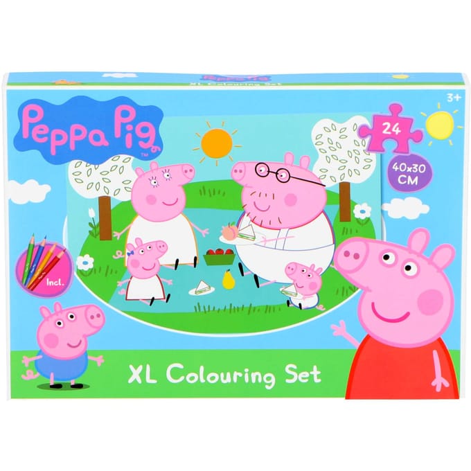 Peppa Pig XL inkleur puzzel