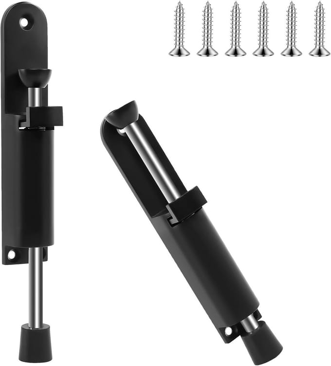 Solidchoice - Winddichte Deurstopper, 2 Stuks met Vloermontage