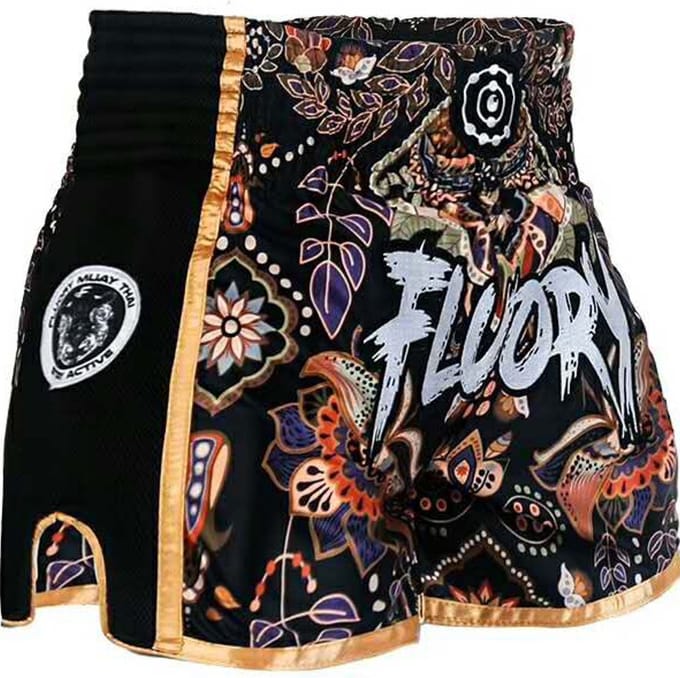 Fluory Muay Thai Short Kickboks Broek Flowers MTSF59 - M