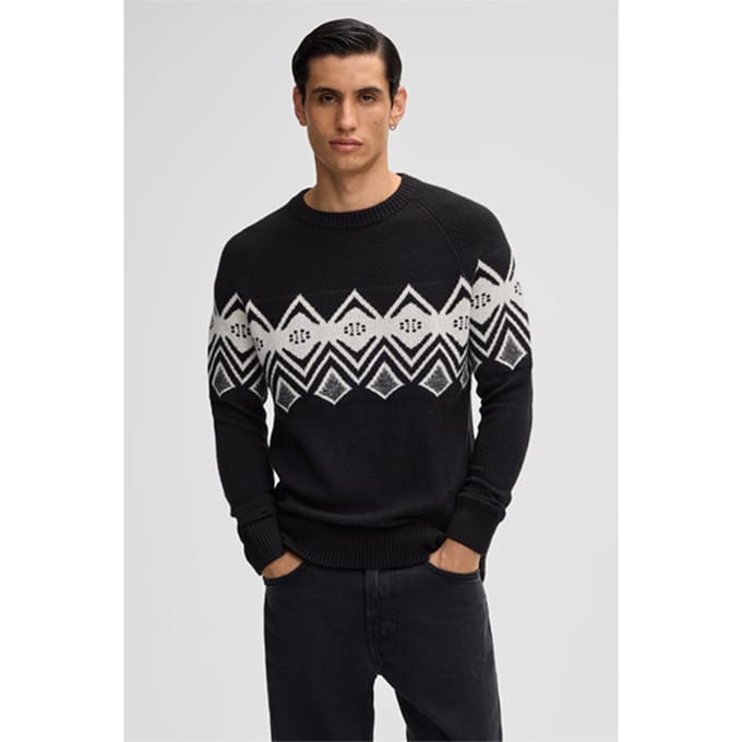Pullover Tito, met zwart dessin