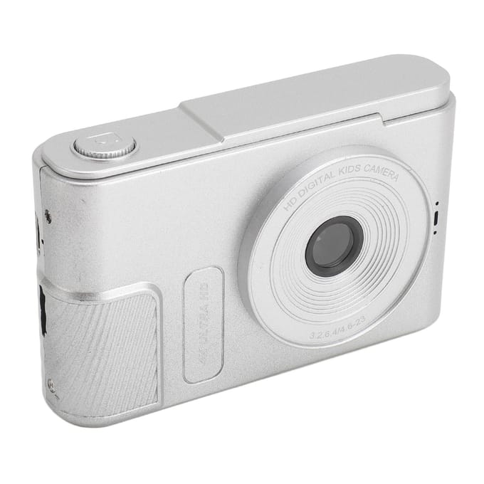 Digitale Camera 48MP 4K 16x Digitale Zoom 2.4 Inch Scherm Draagbare Compactcamera voor Kinderen Studenten zilver
