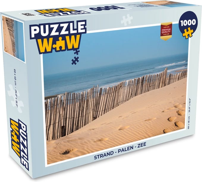 Puzzel Strand - Palen - Zee - Legpuzzel - Puzzel 1000 stukjes volwassenen