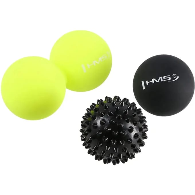 HMS BLS01 Set - Massageballen - 3 stuks - Diameter 6 cm - Siliconen