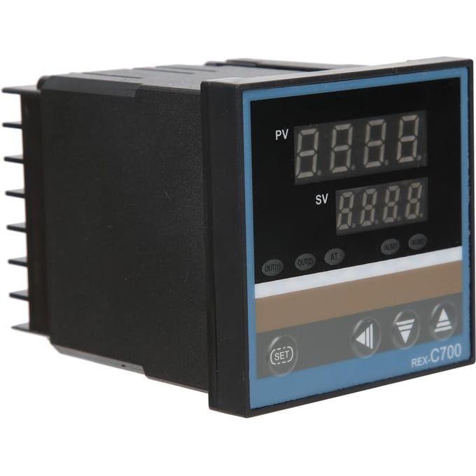BERM PID Thermostaat Digitaal Display Temperatuurregelaar Schakelaar 220V REXC700FK02M x DA black