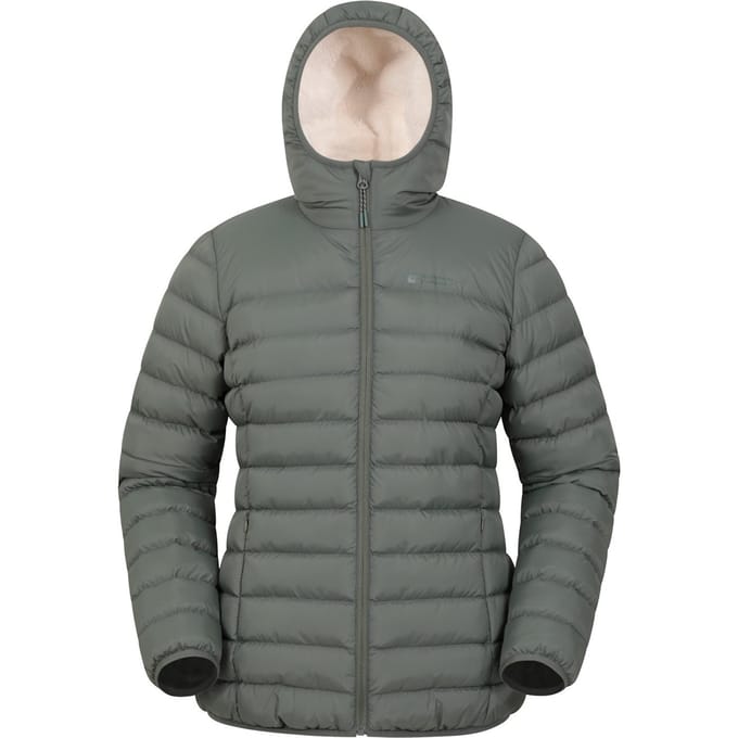 Mountain Warehouse Met imitatiebont gevoerde dames/dames jas (Kaki Groen)