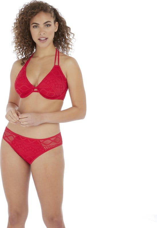 Freya - SUNDANCE UW Halter Bikini Top - RED - Vrouwen - Maat 75D