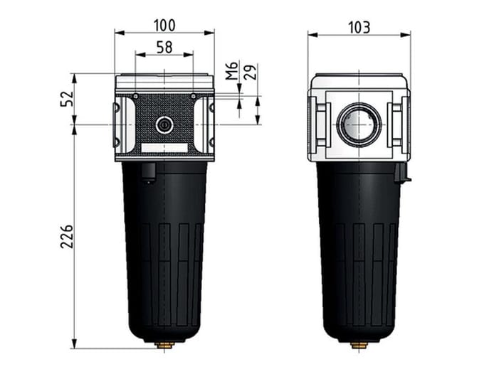 Geactiveerd Koolstoffilter G3/4'' 4000l/min Semi-Auto Metal Multifix 5