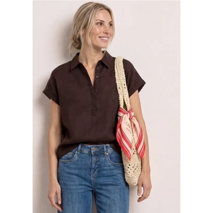 Linnen mix blouse shirt