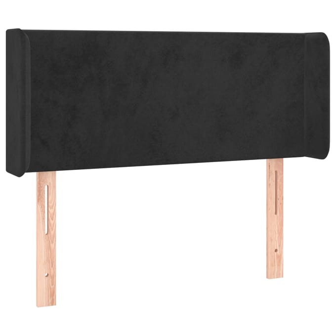 vidaXL - Hoofdbord - LED - 83x16x78/88 - cm - fluweel - zwart