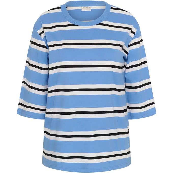 Dames-T-shirt met 3/4 mouwen KAFFE Curve KCWinni
