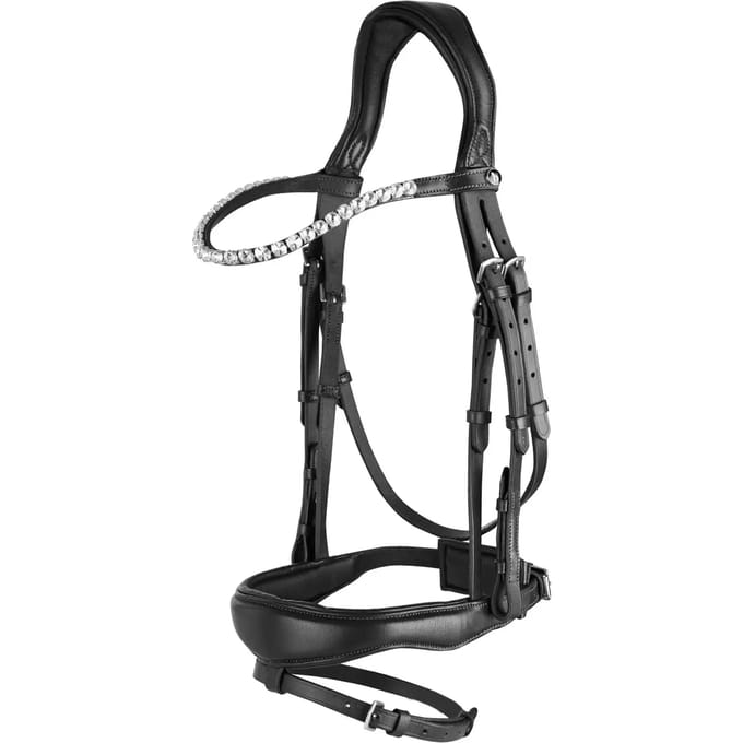 Horze Somerset Anatomisch Hoofdstel, Black, Pony