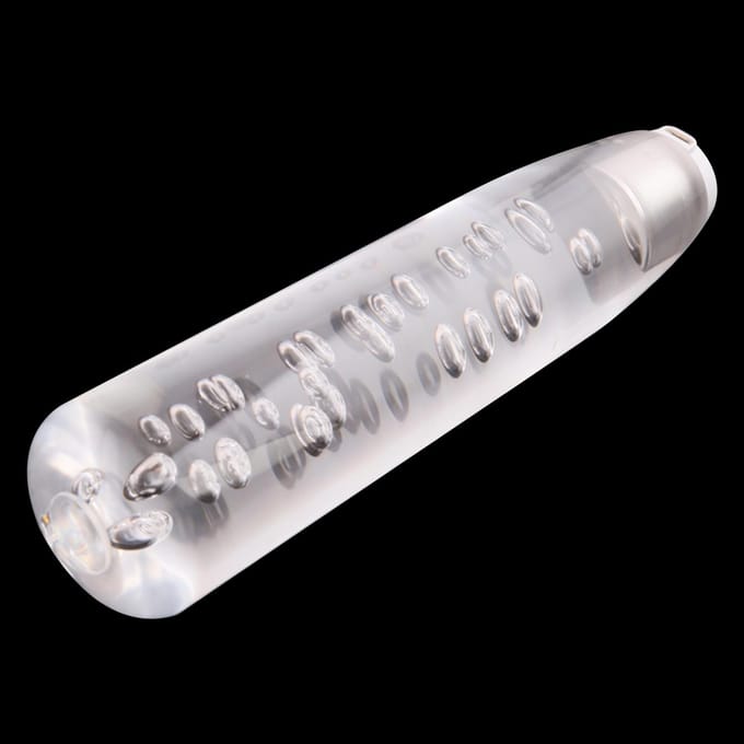 Auto-pookknop Shifter Crystal Style Handmatige schakelkop Universele LED-schakelhendel 15cm blauw