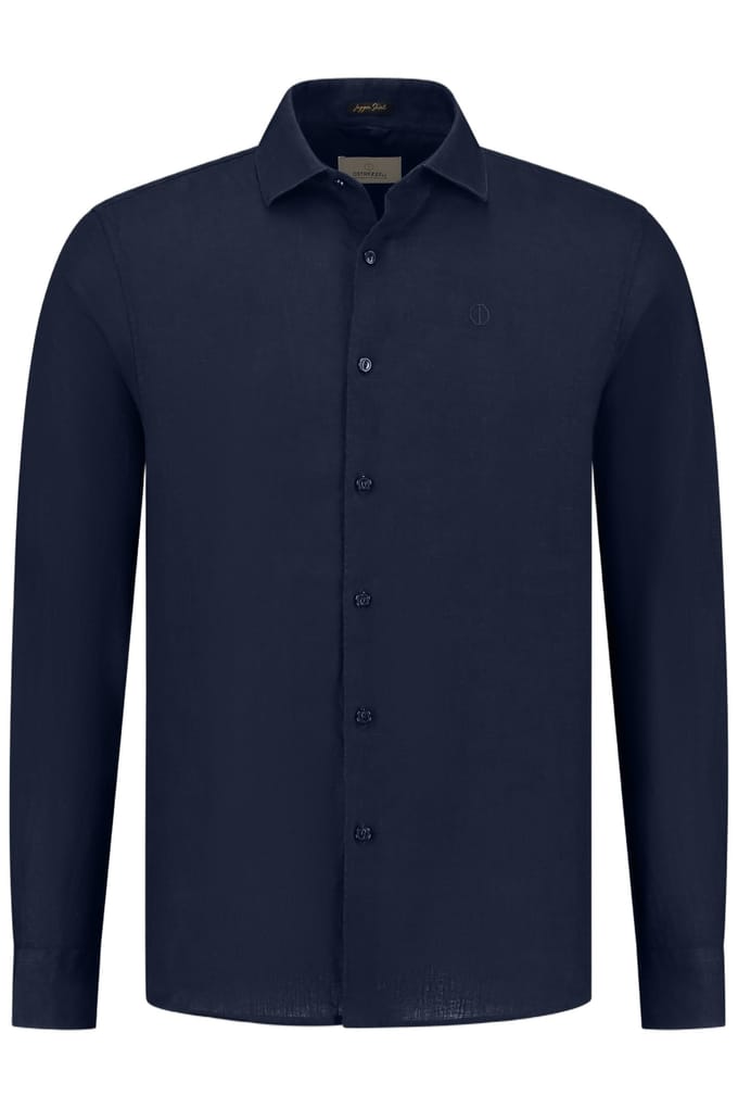 Dstrezzed Ds-jagger Shirt Dk. Navy Größe: M | Business hemden Outlet | Herren | Blau
