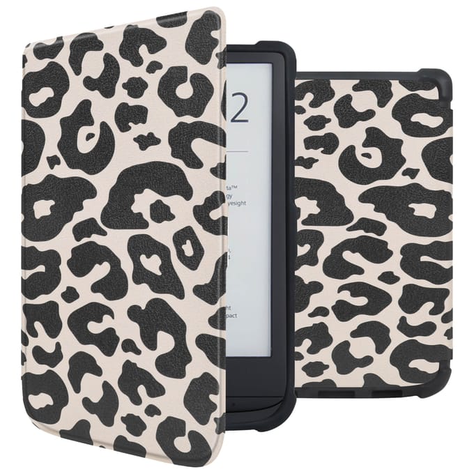 imoshion Design Slim Soft Case Sleepcover voor de Pocketbook Touch Lux 5 / HD 3 / Basic Lux 4 / Vivlio Lux 5 - Leopard