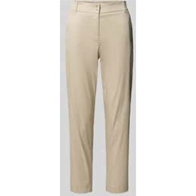 slim fit stoffen broek in verkorte pasvorm